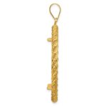 Wideband Distinguished Coin Jewelry 14k Polished and Diamond-cut with Casted Rope 32.7mm Prong Coin Bezel Pendant - Image 2