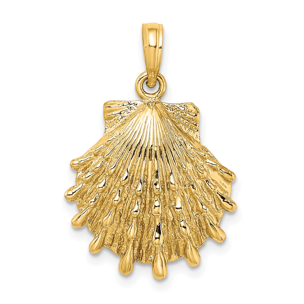 K7965-1.jpg 14K Lions Paw Shell Charm - Image 1
