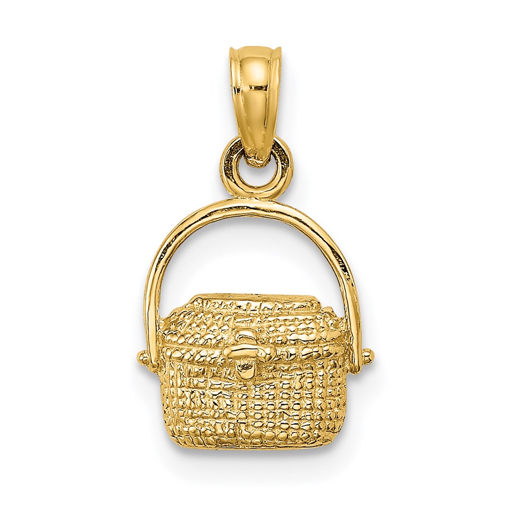 14K 2-D Nantucket Basket Charm - Image 1