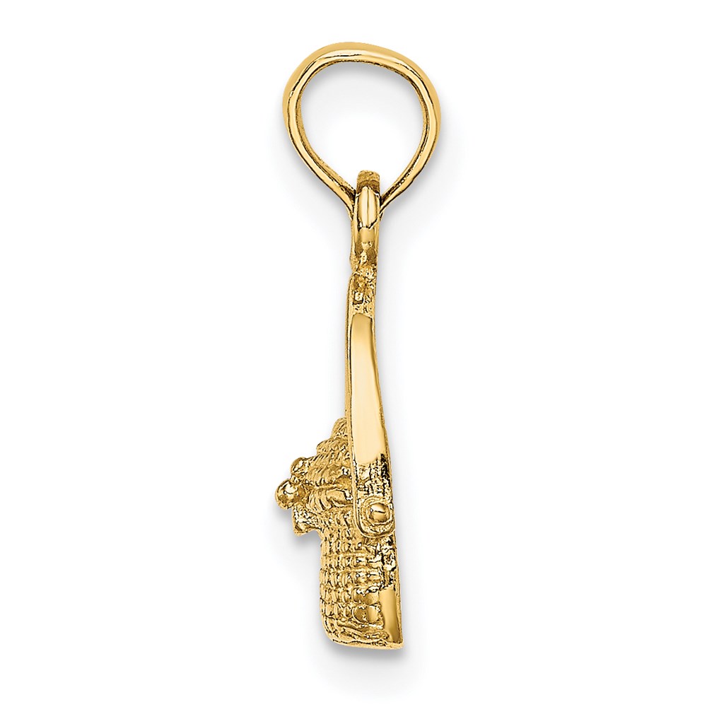 14K 2-D Nantucket Basket Charm - Image 2