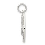 Sterling Silver Horseshoe with Boot Charm - Image 2