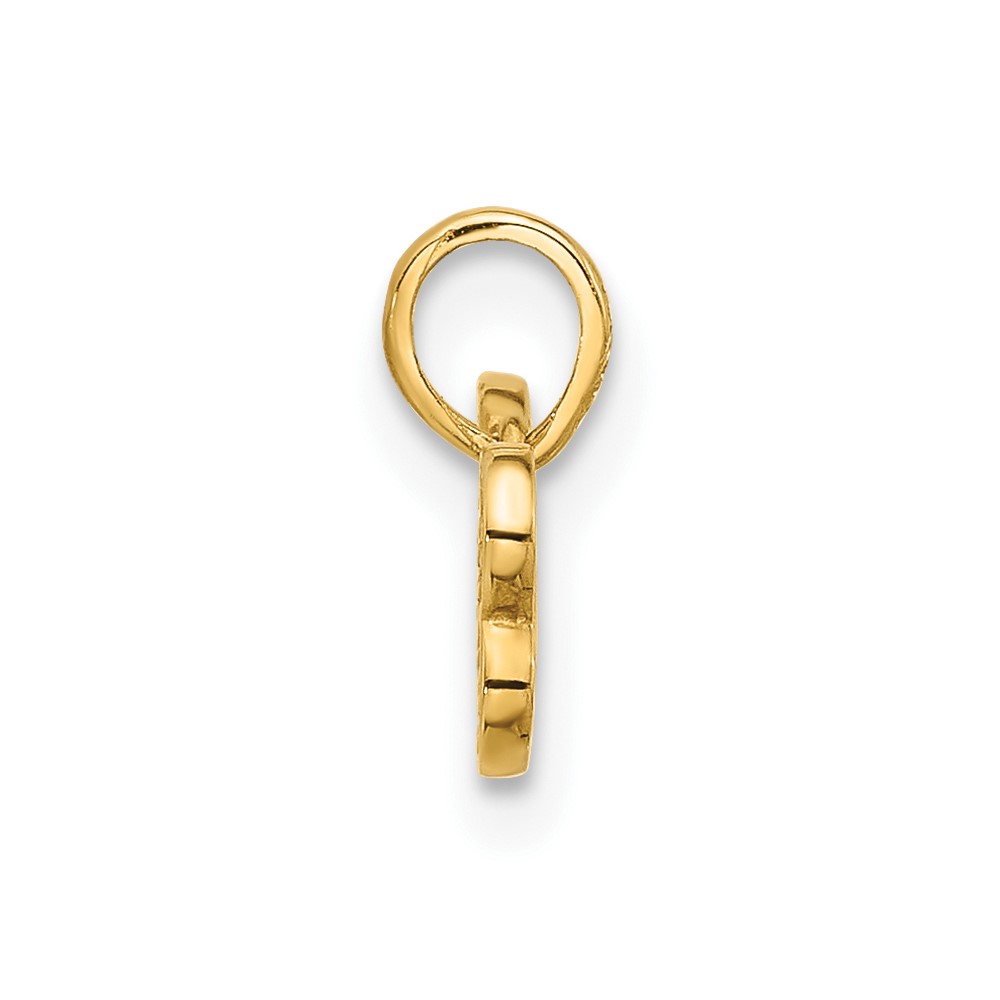 14K Polished CZ Dog Bone Pendant - Image 2