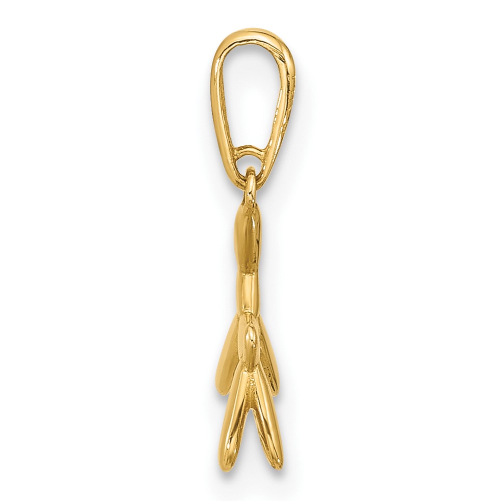 14K Polished 3D Balloon Puppy Pendant Charm - Image 2