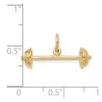 10k Barbell Charm - Image 3