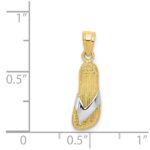 10k & Rhodium Flip Flop Charm - Image 3