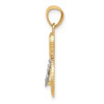 10K w/Rhodium Flip Flop Charm - Image 2