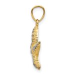 10K w/Rhodium Starfish Charm - Image 2