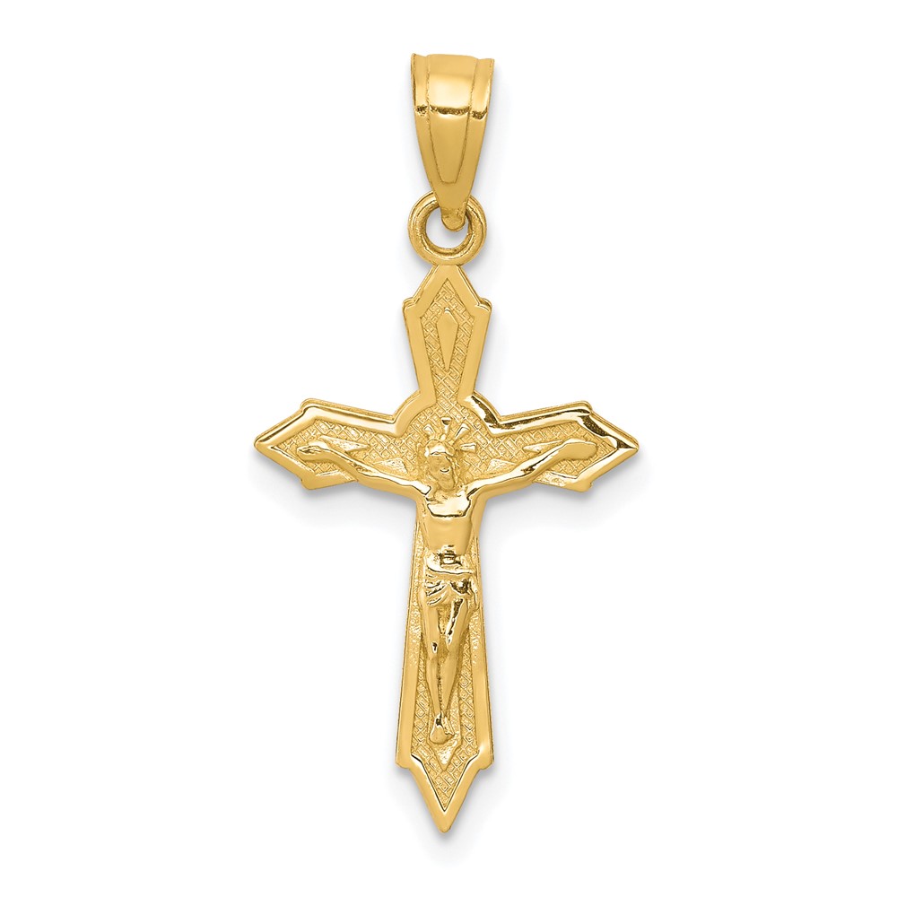 10C1066.jpg 10k Crucifix Pendant - Image 1