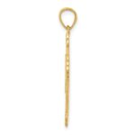 10k Budded Cross Pendant - Image 2