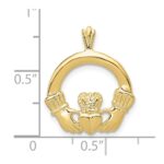 10k Claddagh Pendant - Image 3
