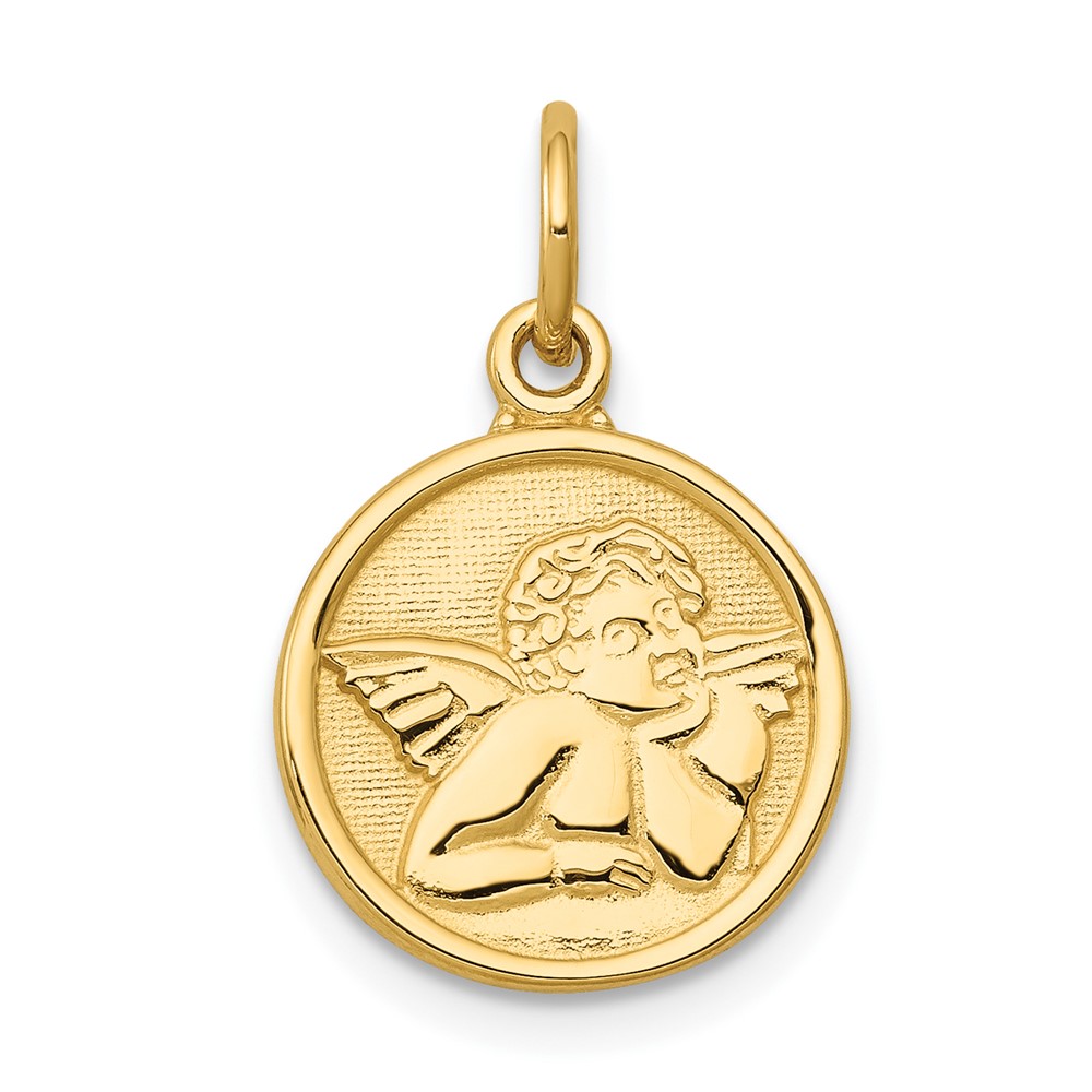 10C1894.jpg 10k Polished Angel Charm - Image 1