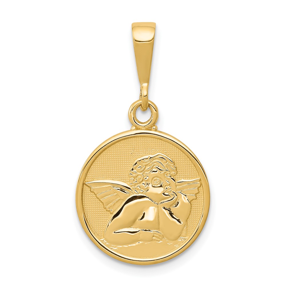 10C1895.jpg 10k Polished & Satin Raphael Angel Pendant - Image 1