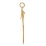 10K Polished Filigree LOVE Charm Holder - Image 2