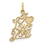 10K I LOVE YOU Charm