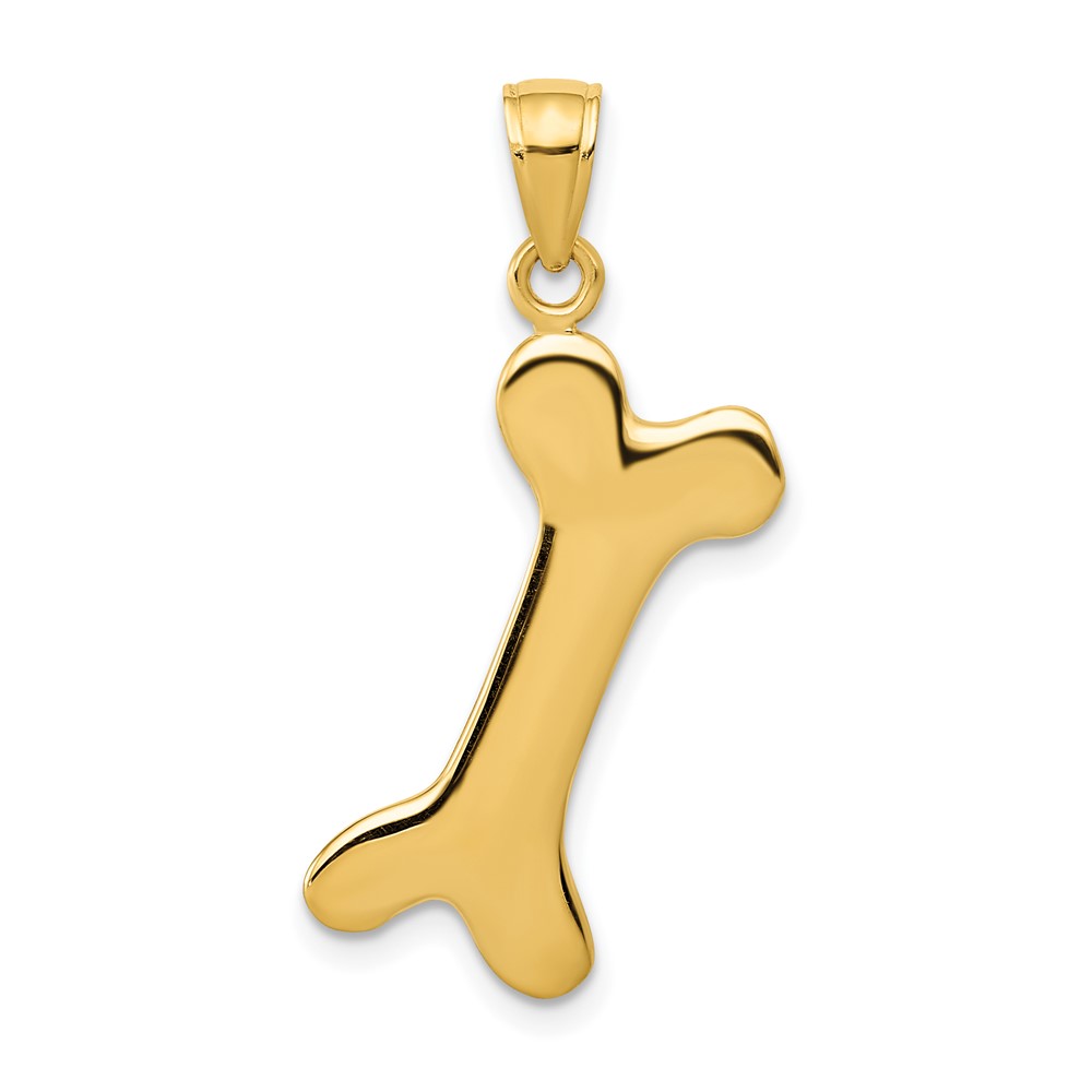 10C2361.jpg 10k 3-D Dog Bone Pendant - Image 1