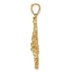 10k Solid Polished Open-Backed Scorpion Pendant - Image 2