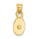 10K Polished 3-D Moveable Pulley Charm
