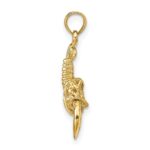 10k 3-D Moveable Lobster Pendant - Image 2