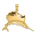 10k Polished Sailfish Pendant - Image 4