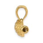 10K Solid Polished 3-D Lacrosse Stick Pendant - Image 2
