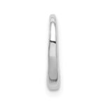 10K White Gold Polished Heart Chain Slide - Image 2