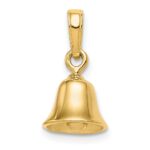 10K 3-D Moveable Bell Pendant