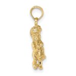 10K 3-D Gemini Zodiac Pendant - Image 2