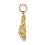 10K 3-D Cancer Zodiac Pendant - Image 2