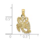 10K 3-D Scorpio Zodiac Pendant - Image 4