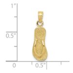 10k Single Flip-Flop Pendant - Image 3
