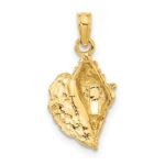 10k Conch Shell Pendant - Image 3