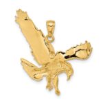 10K Textured Eagle Landing Pendant - Image 3