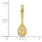 10k Tennis Racquet and Ball Charm - Image 3