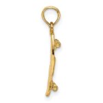 10K 3-D Skate Board Charm - Image 2