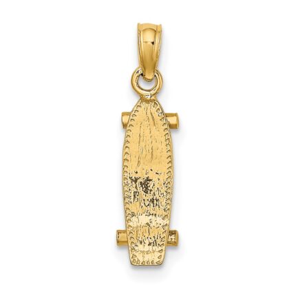 10K 3-D Skate Board Charm