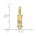 10K 3-D Skate Board Charm - Image 3