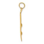 10k 3-D Snow Skis Pendant - Image 2