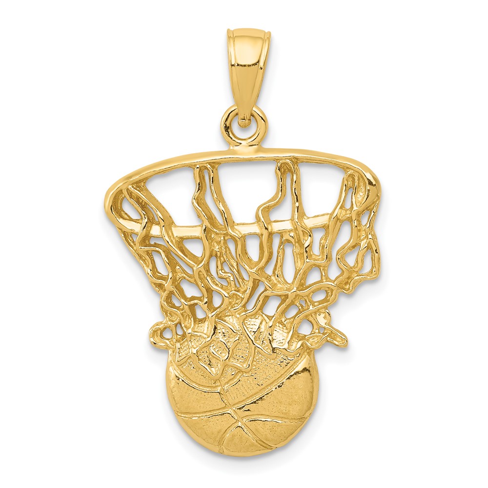 10C3781.jpg 10K Swoosh Basketball and Net Pendant - Image 1