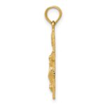 10k Eastern Orthodox Crucifix Charm - Image 2