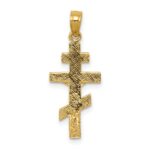 10k Eastern Orthodox Crucifix Charm - Image 4