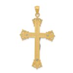 10k Two-tone Crucifix Pendant - Image 4