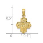 10k Miniature Four Way Medal Pendant - Image 3