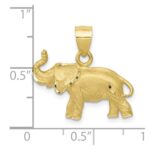 10K Diamond-cut Elephant Pendant - Image 3