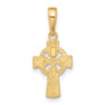 10k Celtic Cross w/Eternity Circle Pendant - Image 3