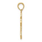 10K Budded Cross Pendant - Image 2
