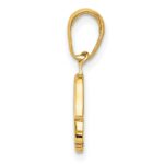 10K Small Solid Hamsa Pendant - Image 2