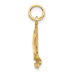 10k Sailboat Charm - Image 2