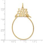 10K LIVE LOVE LAUGH Charm Holder - Image 3