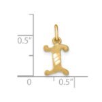 10k Initial I Charm - Image 2
