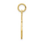 10k Solid Racquetball Racquet Charm - Image 2